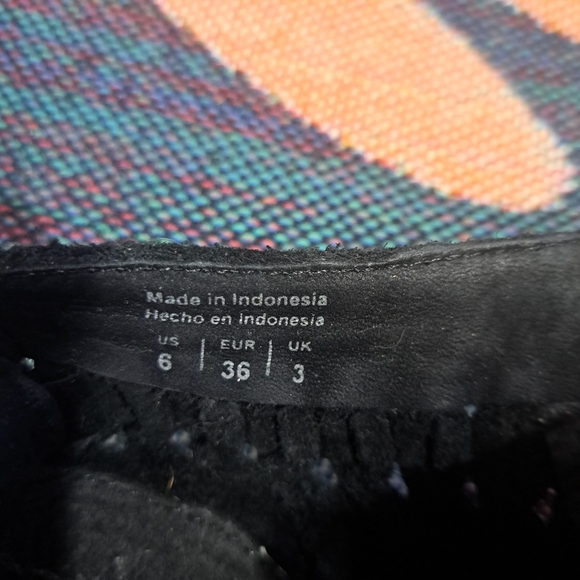 🌈ALDO BRAIDED LEATHER WESTERN LACE UP ANKLE BOOTS-6 - Picture 9 of 9